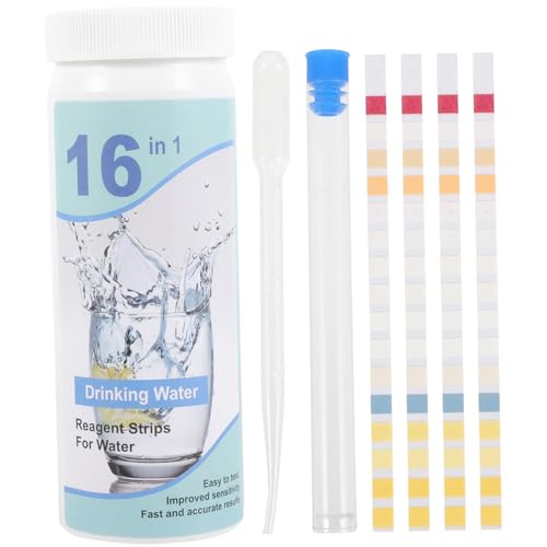 CIYODO 100 Stück Kunststoff Wassertestpapiere Genaue Wassertest Kits Papier Trinkwasserqualitätsteststreifen Wasseranalysestreifen von CIYODO