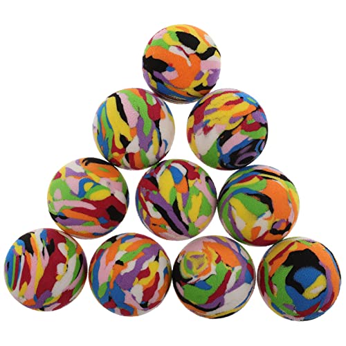 CIYODO 10pcs Pet Cat Ball Toys Haustier Teaser Spielzeug Katzen -elastizität Ball Playthings von CIYODO