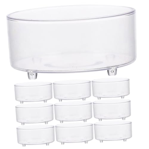 CIYODO 10pcs Reptile Food Basin Reptile Food Bowl Wasserschale Wasserschale Fütterung von CIYODO