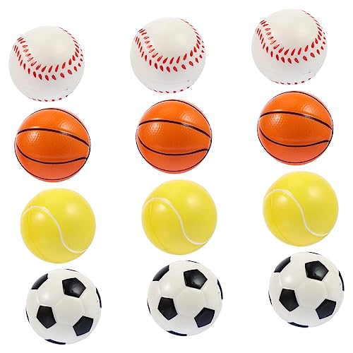 CIYODO Trainingsball für Haustiere 12 Stück Hunde-PU- Spielzeug lustiger Kauball für Hunde Bunte Haustierbälle sicher zum Spielen und Greifen von CIYODO