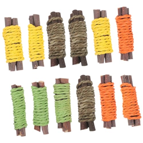 CIYODO Guinea Lebensmittel Leckereien Spielzeug 12Pcs Pet Kauen Sticks Molaren Stange Bunny Kauen Spielzeug für Kaninchen von CIYODO