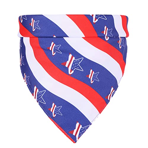 CIYODO 1stk Haustier-Bandana Patriotisches Hundebandana Unabhängiger Tag Hundehalstuch Us Flagge Bandanas Mit Blumenmuster Hundehalstücher Aus Baumwolle Usa-schal Klein Hundekleidung von CIYODO