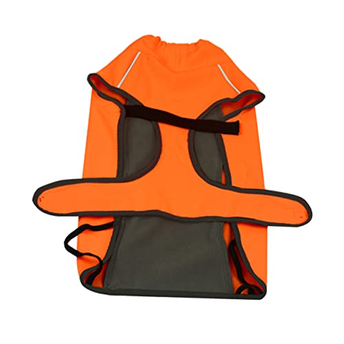 CIYODO 1Stk Haustierjacke Wintermantel für kleine Hunde Hund Weste Kleidung Fleeceweste hundemantel Dog Raincoat wasserdichte Kleidung aus Polyester wasserdichte Hundekleidung Orange von CIYODO