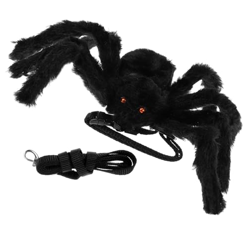 CIYODO 1Stk Spinnenleine hundegurt hundelaufband Katzenleine Tierleine Hunde tragerucksack kleines hundegeschirr Welpen-Outfits Spielzeug Tarinband für Welpen Kabel ziehen Black von CIYODO