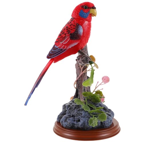 CIYODO 1Stk zwitscherndes Spielzeug batteriebetrieben Piratenspielzeug Action-Figuren-Statuen Spielzeuge Plüschtier Vogelzwitschersensor aktivierter Vogel der Vogel Papagei Ornamente von CIYODO