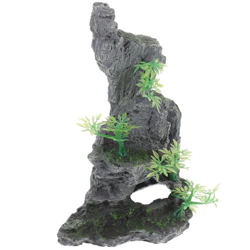 CIYODO 1pc Aquarium Landschaft Schmücken Künstliche Steingarten Landschaftsgestaltung Ornament (grün) von CIYODO