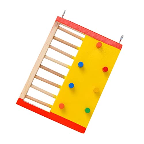 CIYODO 1stk Hamster Kletter Leiter Rattenbrücke Spielzeug Kletterzubehör Papageienleiter Hamsterplattform Kletterleiter Für Kleintiere Plattform Für Kleine Haustiere Hasenrampe Hölzern von CIYODO