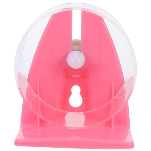 CIYODO 1stk Laufrad Für Hamster Haustier Igel Spielzeug Trainingsspielzeug Für Rennmäuse Meerschweinchen Laufrad Meerschweinchen-Spielzeug Fliegendes Untertassenrad, Laufrad Acryl Rosa von CIYODO