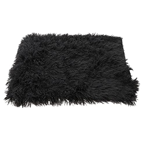 CIYODO 1stk Plüsch Haustiermatte Plüsch-katzendecke Hundebettunterlage Ruhebett Für Hunde Bauschige Decke Plüschdecken Warme Haustier-wurfmatte Haustier Warmes Bett Polyester Dark Grey von CIYODO