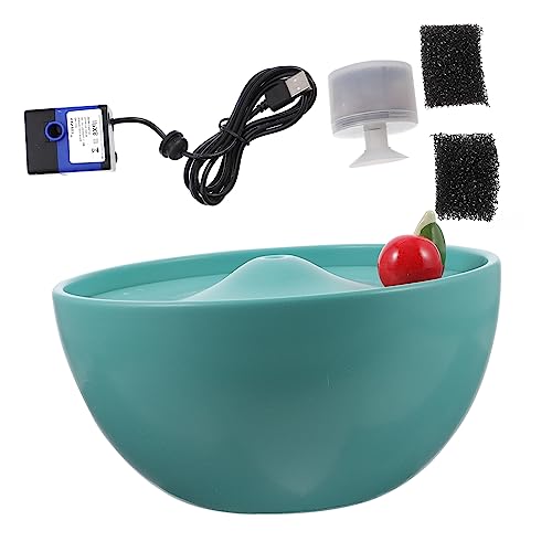 CIYODO 1stk Wasserspender USB Haustiertränke Haustier Trinken Rutschfester Katzennapf Haustierzubehör Wasserhalter Für Haustiere Trinknapf Zum Fressen Von Haustieren Hund Green Keramik von CIYODO