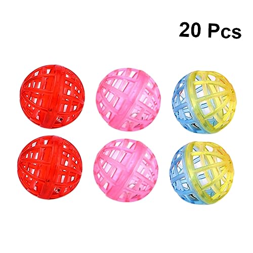 CIYODO 20St Katzenglocke Ballspielzeug Katze behandeln Ball Katze spielt Spielzeug Katzen-Neugierspielzeug Spielzeugball Funny Toys Fun Toy Pet-Ball-Spielzeug Ballspielzeug für Katzen von CIYODO