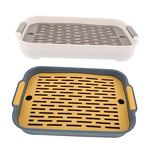 CIYODO 2pcs Katzentoilette Haustier Toilette Hasentoilette für Praktische Katzentoilette - Herbstfunktion von CIYODO