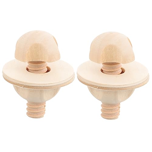 CIYODO Vogelkäfig Zubehör Kit 2PCs Holz Kauen Spielzeug für Vögel Vogel Feeder Stand Schraube von CIYODO