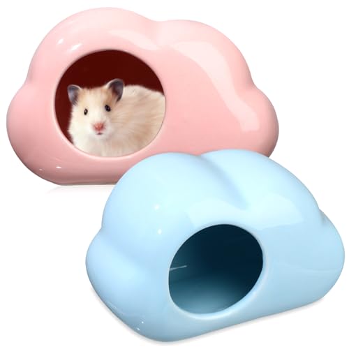 CIYODO 2St Hamsternest aus Keramik kleintierhaus Keramik Haustierhaus Hamster-Keramik-Nest Kleintier Versteck Rennmaus Sommer-Chinchilla-Haut Sommerhamsterversteck Sommer Hamsternest von CIYODO