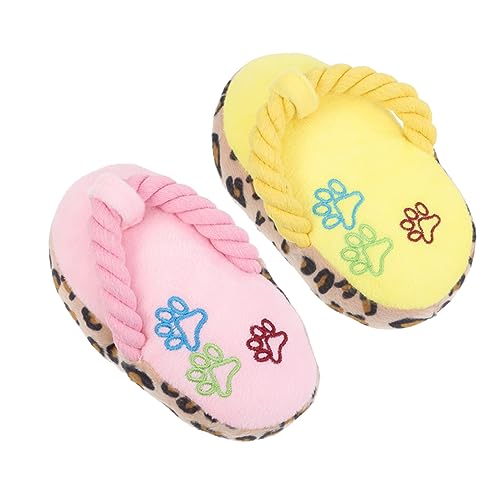 CIYODO 2St Spielzeug Hundebedarf Plüschtier Interaktiver Plüsch für Welpen Hundebiss Hündchen gefüllte Puppe chew Toy Hunde spielsachen für große Hunde Plush Toy Dog Toy Puppy Toys Rosa von CIYODO