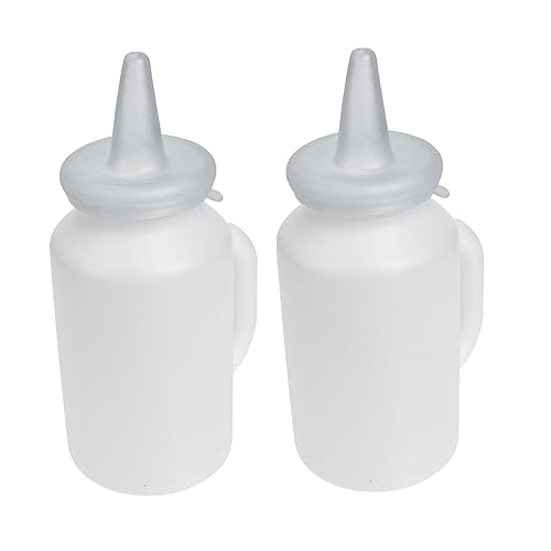 CIYODO 2St Stillflasche für Haustiere Hasen Flasche pet Flaschen pet Supplies Futterspender für Kleinkinder Kälberflasche Säuglingsflasche für Kalb Babyflasche aus Silikon Kieselgel Weiß von CIYODO