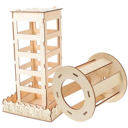 CIYODO 2Stücke Holz Heu Feeder für Kaninchenkäfig Langlebige Heuraufe mit Kreativem Design für Hamster und Meerschweinchen Minimiert Heuabfall zu Befestigen CIYODO 2Stücke Holz Heu Feeder für Kaninchenkäfig Langlebige Heuraufe mit Kreativem Design für Hamster und Meerschweinchen Minimiert Heuabfall zu Befestigen von CIYODO