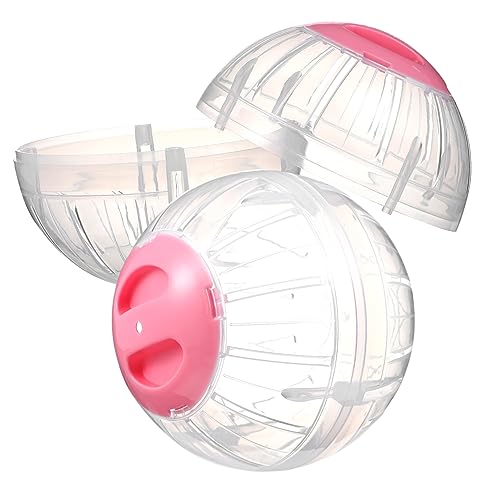 CIYODO 2st Hamster Sportball Ratten-übungsball Spielzeug Für Laufräder Großer Hamsterball Hamster-übungsbälle Kleintiere Trainieren Hamster Läuft Bälle Hamsterzubehör Zwerghamster Plastik von CIYODO