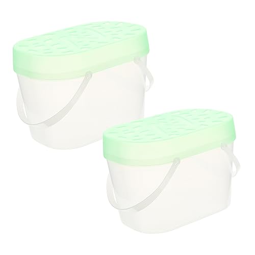 CIYODO 2st Transportbox Für Haustiere Tragbare Transportboxen Für Haustiere Hamsterträger Schildkrötenfälle Tragbare Reptilienbehältnisse Outdoor-Hamster-fälle Hamsterfälle Plastik Green von CIYODO