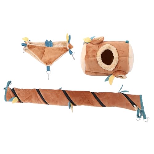 CIYODO 3 Stück Hamsterschaukel und Hängematte aus Natürlichem Material Sicheres Kleintierspielzeug für Zwerghamster Geeignet als Käfigzubehör zur Beschäftigung und Entspannung CIYODO 3 Stück Hamsterschaukel und Hängematte aus Natürlichem Material Sicheres Kleintierspielzeug für Zwerghamster Geeignet als Käfigzubehör zur Beschäftigung und Entspannung von CIYODO