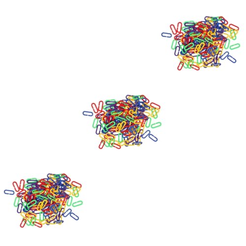 CIYODO 300 STK C-Klemmhaken Zubehör für Vogelspielzeug Papagei Kauglieder Vogelzubehör kunststoffclips kunstoffclips Spielzeuge Bunte Vogelverbindungen Links für Vögel Plastik von CIYODO