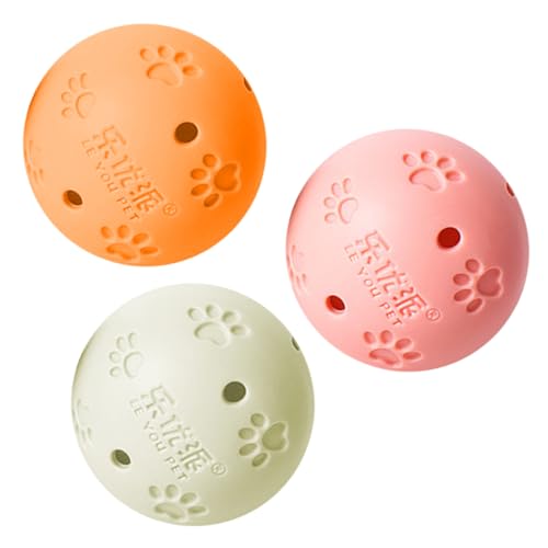 CIYODO 3Pcs Ballspielzeug für Katzen Haustier Knisterspielzeug für Katzen Spaß quietschend Katzenkugel sankastenspielsachen Katzenzubehör Katzenglocken-Ballspielzeug Pet-Ball- von CIYODO