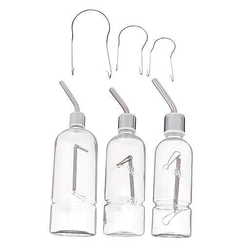 CIYODO 3Stücke Haustier Trinkflasche Aus Automatische Wasserversorgung Für Hamster Transparentes Design Pet Zubehör Für Käfige von CIYODO