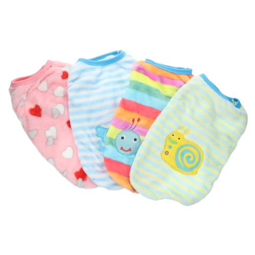 CIYODO 4-teilige Flanell-haustierkleidung Warme Hundekleidung Party-kostüm Für Kleine Hunde CIYODO 4-teilige Flanell-haustierkleidung Warme Hundekleidung Party-kostüm Für Kleine Hunde von CIYODO