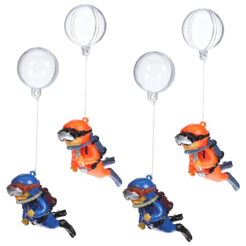 CIYODO Aquarium Ornament Set 4 stücke Künstliche Taucher Schwimmende Scuba Diver Modelle für Aquarium Dekorative Taucher von CIYODO