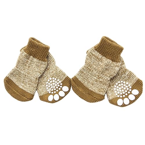 CIYODO 4 Stück rutschfeste Hundesocken Atmungsaktive Baumwollsocken für Haustiere rutschfest und Bequem für Innenbereich für und Glatten Böden CIYODO 4 Stück rutschfeste Hundesocken Atmungsaktive Baumwollsocken für Haustiere rutschfest und Bequem für Innenbereich für und Glatten Böden von CIYODO