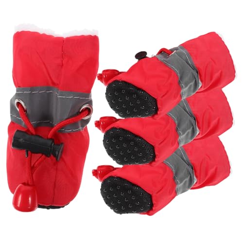 CIYODO 4er-Pack Hundeschuhe Von Rainproof Puppy Boots Hundeschuhe Für Bequeme Und Robuste von CIYODO