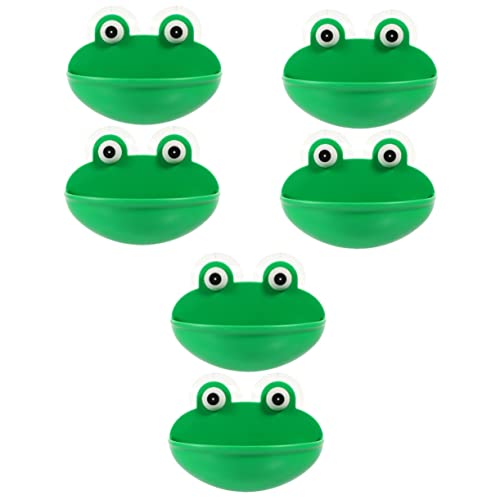 CIYODO 6 STK Klettertisch Für Haustiere Amphibien-wasserfrosch-lebensraum Futternapf Für Reptilien Froschlebensraum Mit Saugnapf Frosch Lebensraum Frosch Geschirrhalter Green Plastik von CIYODO