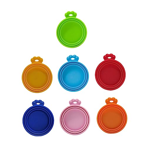 CIYODO 7St Haustierdosendeckel Silicone can lids Practical Tool Katzenfutter Hundefutterbehälter Silikondeckel Container Haushaltsdosendeckel verschleißfeste Abdeckungen für Tiernahrung von CIYODO