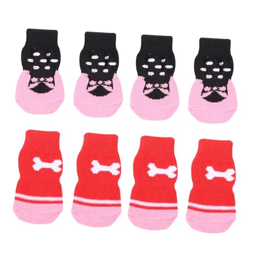 CIYODO 8st Haustier Socken Anti-Hunde-socken Socken Für Katzen Socken Für Hunde Haustiersocken Weihnachtshaustiersocke Greifer Hundesocken Hund Nicht Weihnachten Stricken Schutz von CIYODO