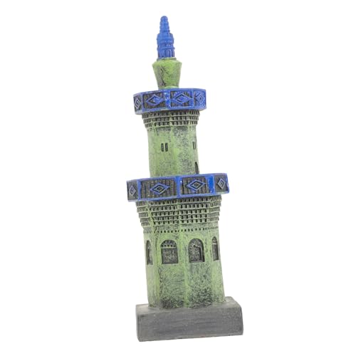 CIYODO Aquarium Landschaftsbau Aquarienverzierung Aquarium-versteck Aquarium-dekor Schmuck Lebensechte Turmstatue Zubehör Für Aquarien Miniatur-pagodenstatuen Turm Figur Fisch Harz von CIYODO