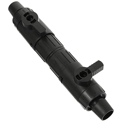 CIYODO Aquarium-schnellschnittstelle Wasserdurchflussteiler Für Aquarien Zubehör Für Aquarien Ventile Zur Regulierung des Wasserdurchflusses Schnellwechseladapter Für Aquarien Abs Black von CIYODO