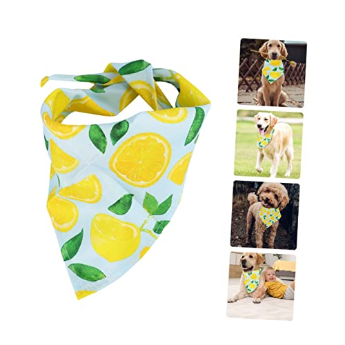 CIYODO Dreieckstuch für Haustiere Hunde Speichel Handtuch Junge hundekleidung Hundebekleidung für große Hunde Welpen-Bandana schal der Hund Lätzchen Krapfen großer Hund Zubehör Polyester von CIYODO