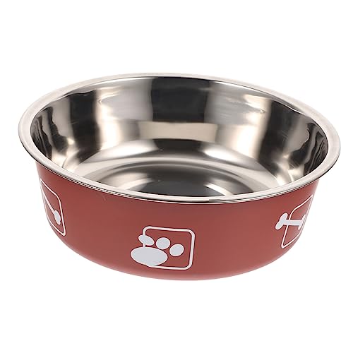 CIYODO Edelstahlschüssel für Haustiere sommerlicher Haustiernapf Spenderbehälter Essen pet Feeder pet Water Bowl Futternapf für Hunde Rutschfester Welpennapf Fressnapf für Welpen Hündchen von CIYODO