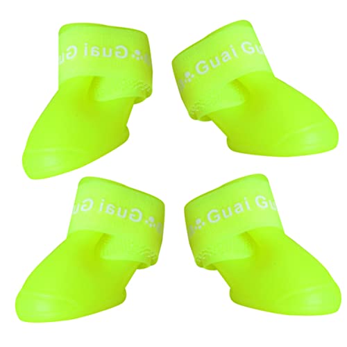 CIYODO Gummi-Regenschuhe für Hunde Hunderegenstiefel für kleine Hunde Hundeschuhe für Schnee große Hundeschuhe Welpenschuhe Regenstiefel für Hunde Regenstiefel für Welpen Haustier Stock von CIYODO