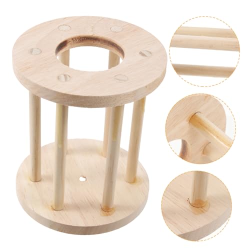 CIYODO Holz Hamster Feeder Heu Rack Für Käfig Montieren Container Haustier Gras Feeder von CIYODO