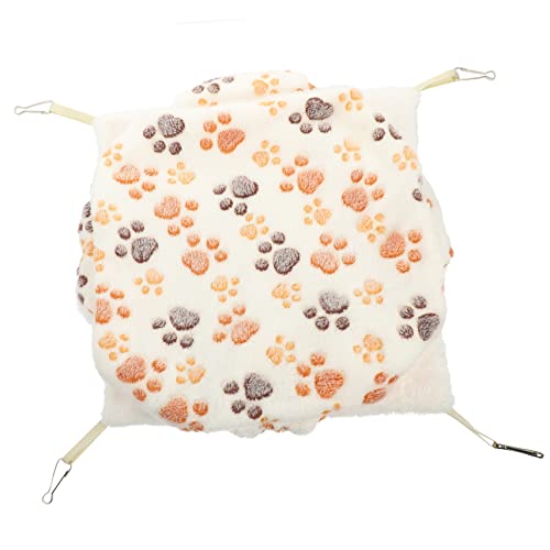 CIYODO Hamster Hängematte Warmer Schlafsack Plüsch Hängematte Guinea-Versteck Igel Zubehör hamsterbett Kleintier Schlafplatz Hängematte Bett für kleine Haustiere arktischer Samt von CIYODO