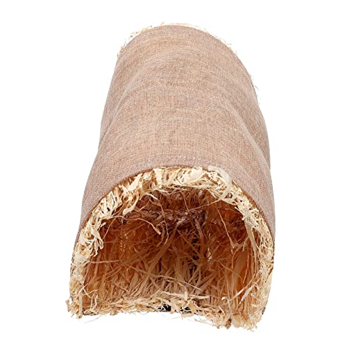 CIYODO Hamster-Tunnel-Spielzeug Hamsternest Schlafnest für Hamster meerschweinchen versteck Hase hamsterspielzeug Hamster Spielzeug Hamsterruhehöhle Hamster warmes Nest Gras Light Brown von CIYODO