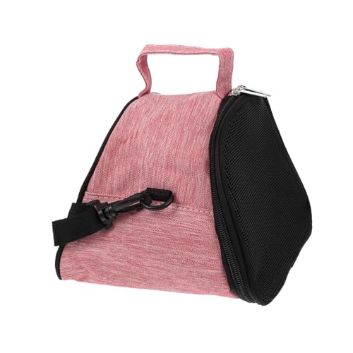 CIYODO Hamster aus Tasche Hund Reisetasche Klare Reise-Kulturtasche Auto Verstellbarer Schultergurt Verstellbare Schultergurte Reise Hamster trage Rattenträger Oxford-Stoff Rosa von CIYODO