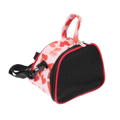 CIYODO Hamster-tüte Zum Mitnehmen Multifunktionaler Hamsterträger Hamster-Outdoor-Tasche Träger Für Hamster Transportbox Für Kleine Haustiere Hasengeschirr Reisen Tragbar Oxford-Stoff Rot von CIYODO