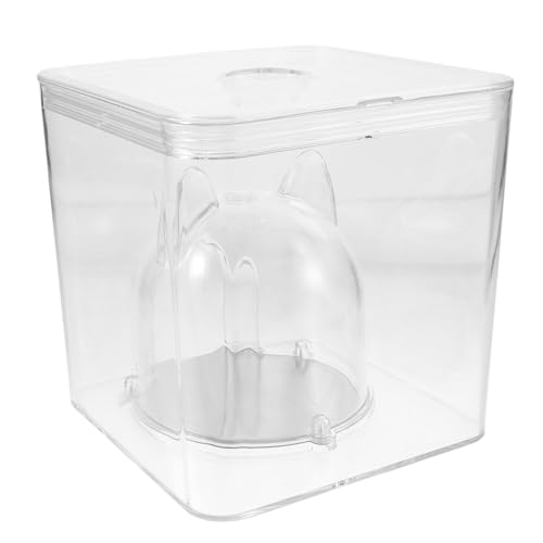 CIYODO Hamsterkühlhaus Hamster-eiskühlhaus Kleine Behälter Wasserkühlnest Kühlversteck Für Hamster Lebewesen Badehaus Sandbad Für Hamster Kleintierversteckhaus Kleines Terrarium Aluminium von CIYODO