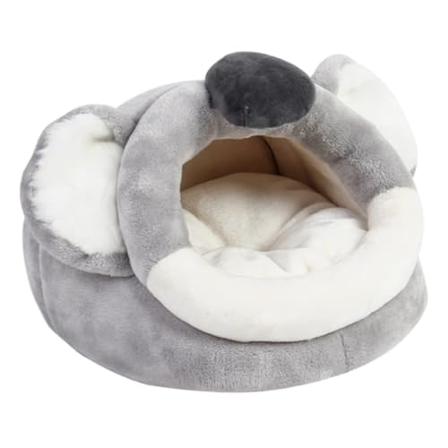 CIYODO Hamsternest Hasenbettwäsche Kleines Hundespielzeug Hamster Schlafhaus Spielzeuge Hamster Kuschelig Warm Kaninchenspielzeug Winter Hamsterbett Kleines Tierbett Ratte Flanell Grey von CIYODO