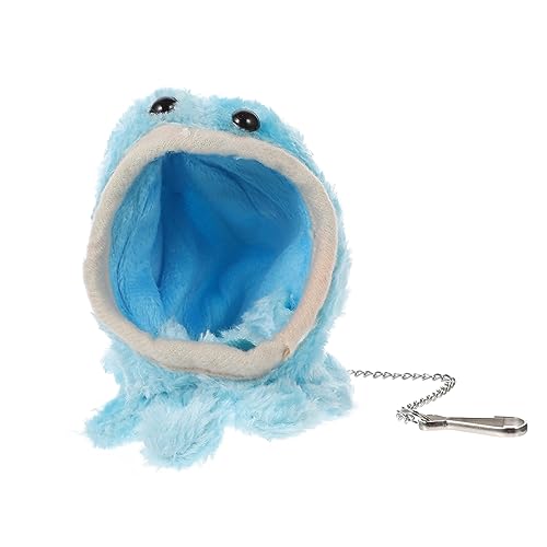 CIYODO Hamsternest hamsterbett pet Supplies Lizard Hammock Chinchilla Hanging Bed Schaukellounge für Haustiere Kaninchenspielzeug Haustierbett Hamster-Hängematten-Spielzeug Tuch Blue von CIYODO