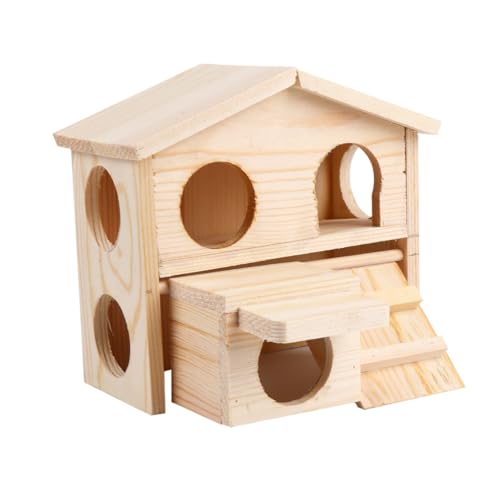 CIYODO Hamster Holz Spielhaus Hideout Burg Leiter Molaren Nest Lebensraum für von CIYODO