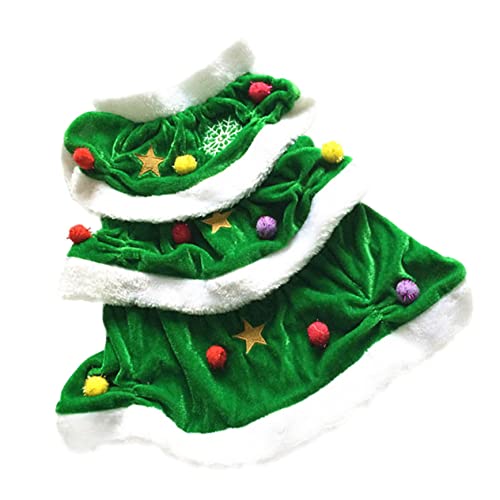 CIYODO Hundekleidung weihnachtskostü Hunde Weihnachts hundepullover äppchen Hundekleid für Festival Weihnachtsmann-Kleid äntel Haustierkleid für Party Weihnachtskleidung für Haustiere von CIYODO