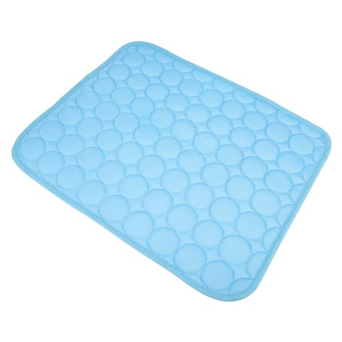 CIYODO Haustiermatte sommerliche Abkühlung Kühlkissen für Katzen Hund kühlmatte Gel Hund cool bleiben haustierbett pet Bed katzenbett Sommerschlafmatte Schlafmatte für Haustiere Tuch Blue von CIYODO